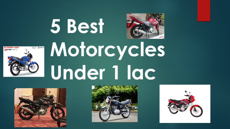 Top 5 motorcycles under 1 Lakh Budget