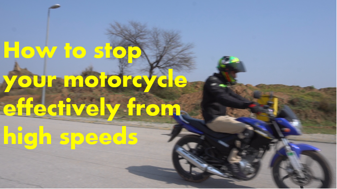 How to stop your motorcycle effectively from high speeds