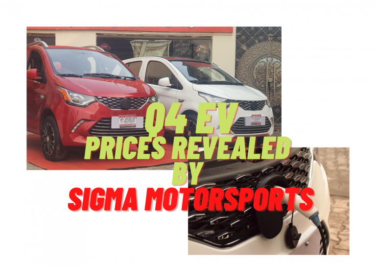 SIGMA Motorsports reveals its Electric Cars & their Prices