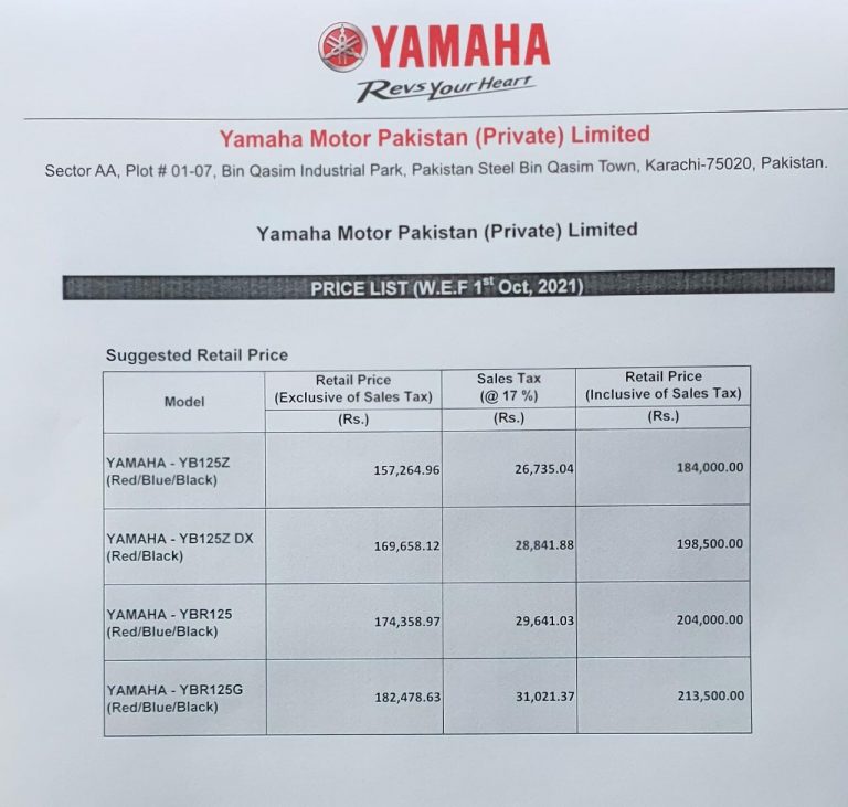 Yamaha again increasing prices