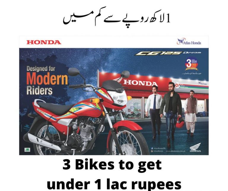 3 Bikes to get under 1 lac rupees