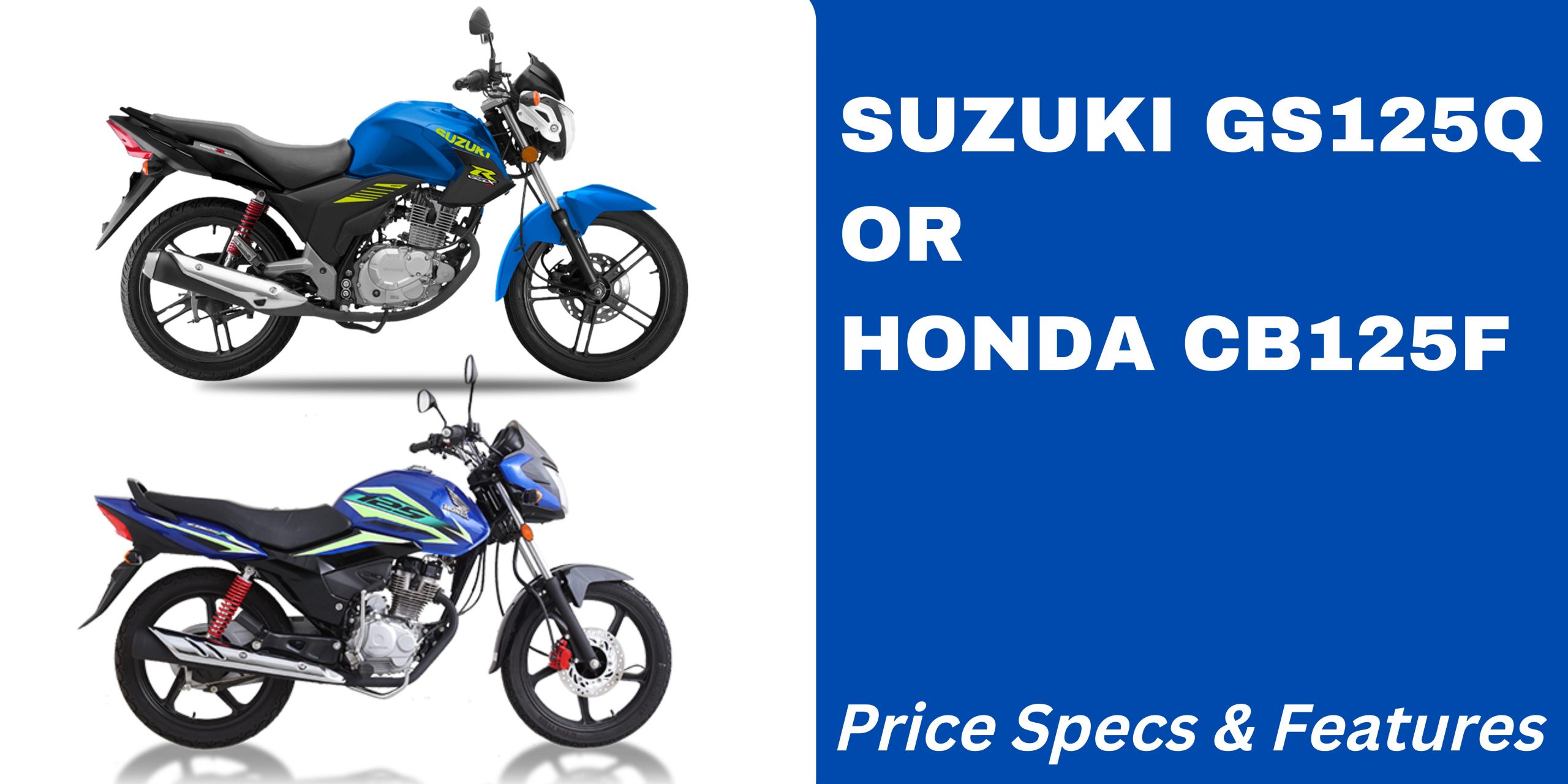 Suzuki GS125Q vs Honda CB125F