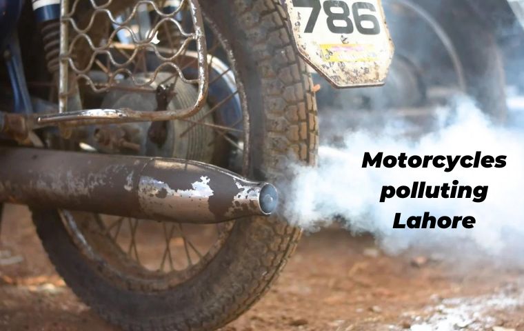Motorcycles are polluting Lahore