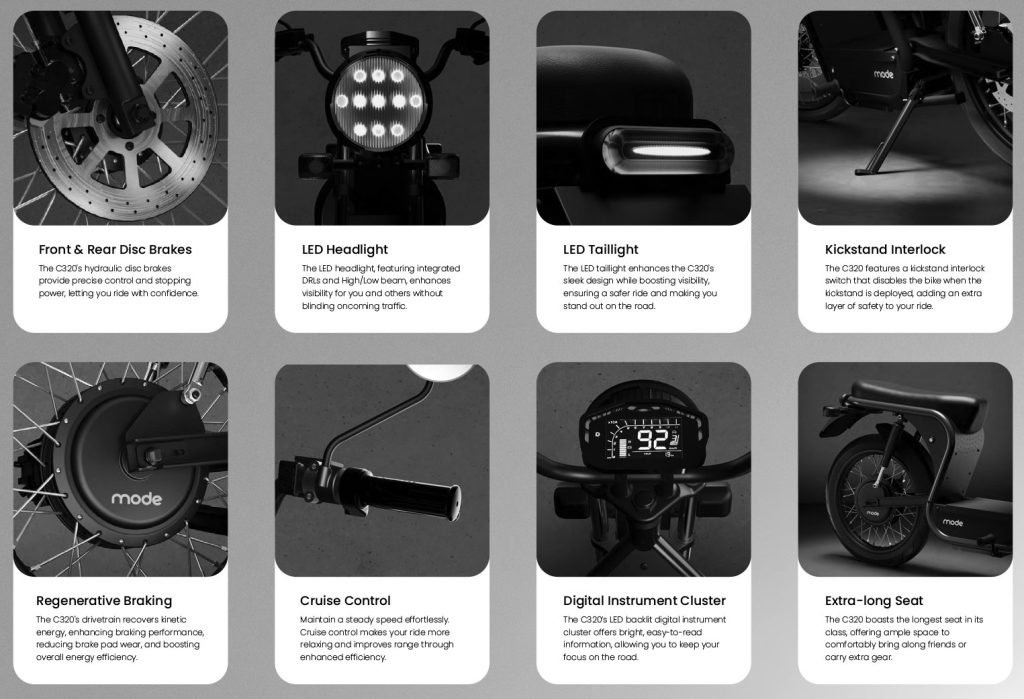 Advanced Features electric bike C320